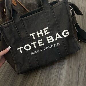 Marc Jacobs Black Canvas Tote Bag